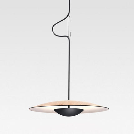 ChandelierDecor - Black Wood Grain LED Pendant Light for Dining Room, Kitchen Decor