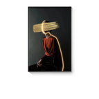 Modèle A / 50X80cm / Cadre doré