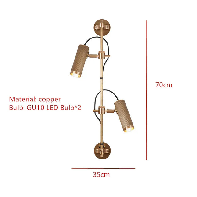 ChandelierDecor - Brass Aisle Vintage Hanglamp Rotatable Light