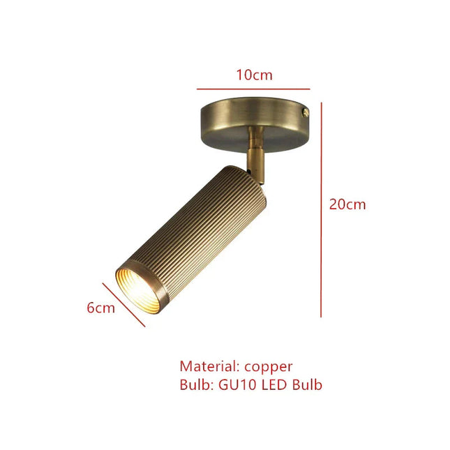 ChandelierDecor - Brass Aisle Vintage Hanglamp Rotatable Light