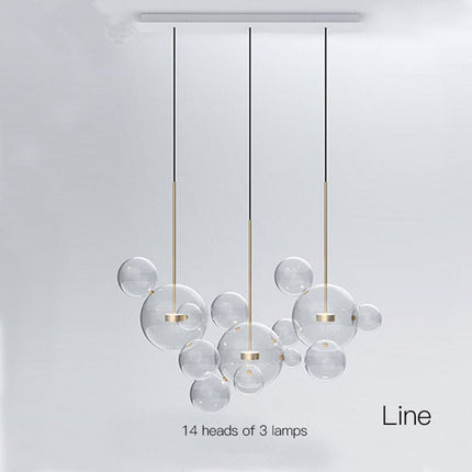ChandelierDecor - Bubbles Chandelier: Sparkling Light Fixture