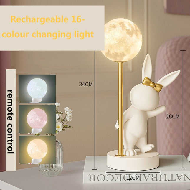 ChandelierDecor - Bunny Rabbit Table Lamp for Kids Room