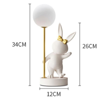 ChandelierDecor - Bunny Rabbit Table Lamp for Kids Room