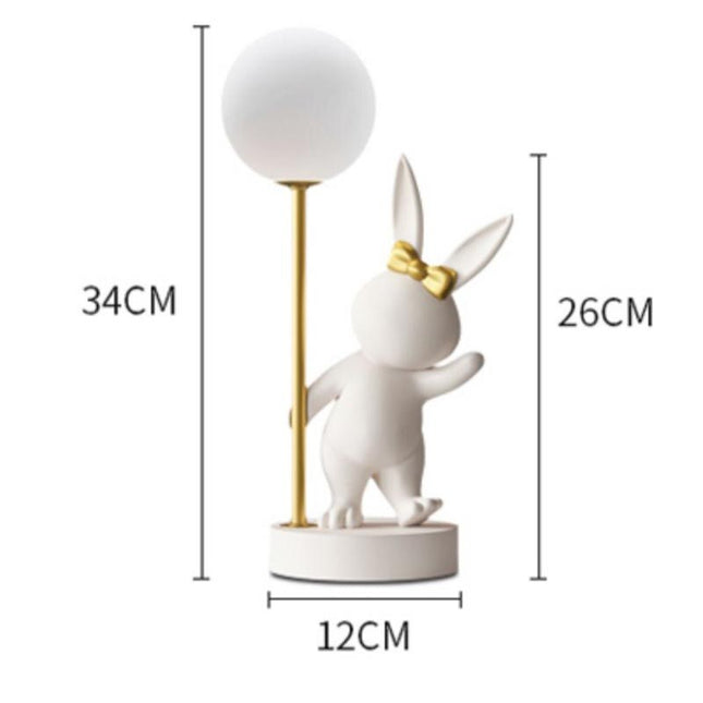ChandelierDecor - Bunny Rabbit Table Lamp for Kids Room