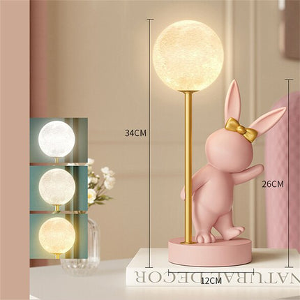 ChandelierDecor - Bunny Rabbit Table Lamp for Kids Room