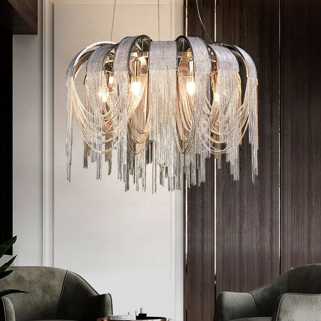 ChandelierDecor - Chain Chandelier: Elegant Lighting Fixture for Modern Spaces