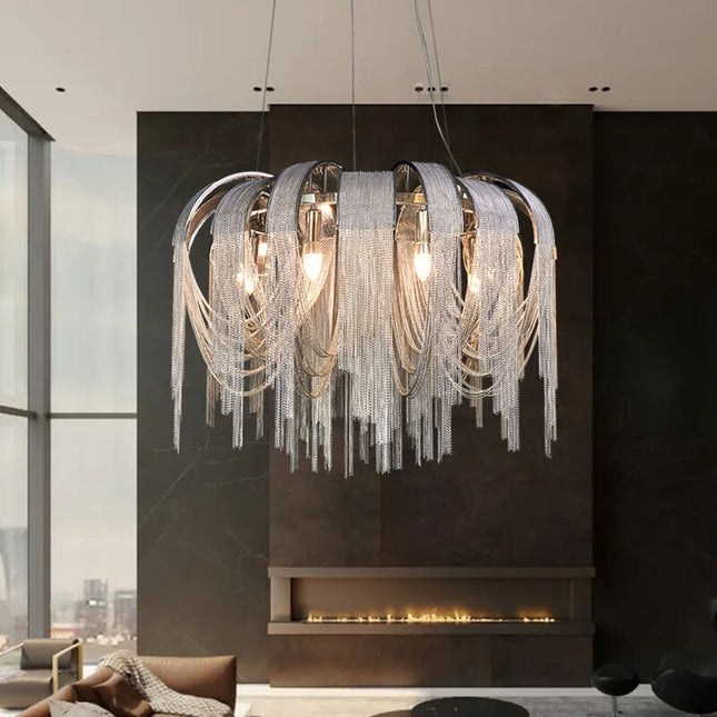 ChandelierDecor - Chain Chandelier: Elegant Lighting Fixture for Modern Spaces