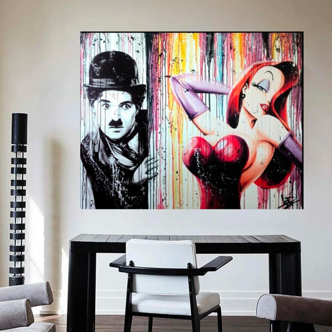 ChandelierDecor - Chaplin Charlie Canvas Wall Art