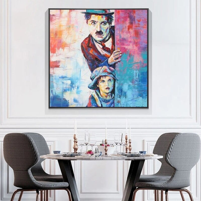 ChandelierDecor - Charlie Chaplin Wall Art Canvas Wall Art
