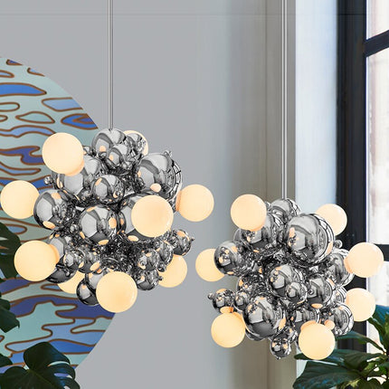 ChandelierDecor - Chrome Bubble LED Pendant Light