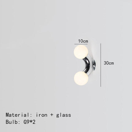 ChandelierDecor - Chrome Metal Glass Globe LED - Glass Ball Light