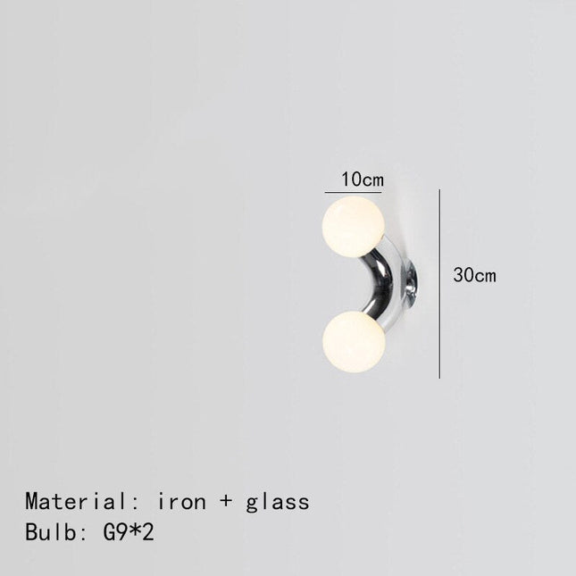 ChandelierDecor - Chrome Metal Glass Globe LED - Glass Ball Light