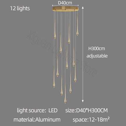 ChandelierDecor - Circular Cone Circular Cone - Staircase Chandelier: Unique Ambience