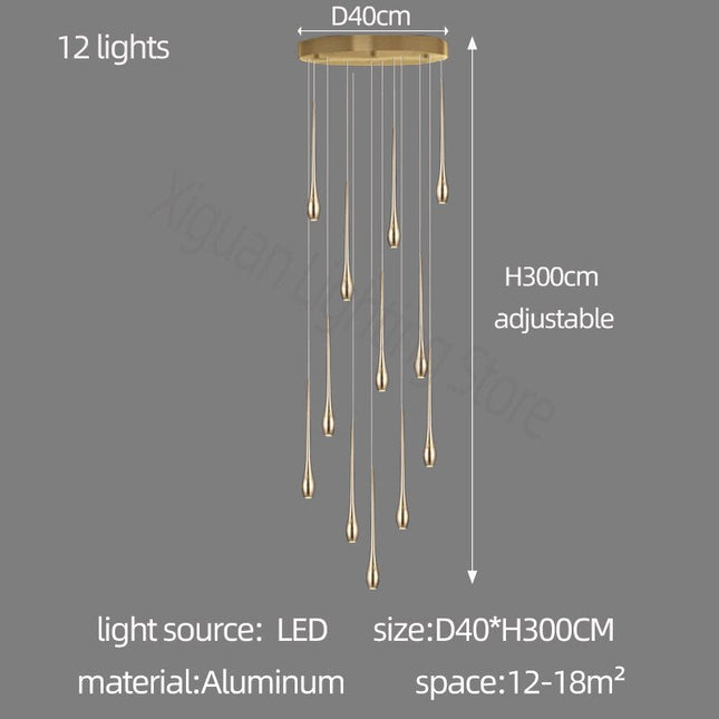 ChandelierDecor - Circular Cone Circular Cone - Staircase Chandelier: Unique Ambience