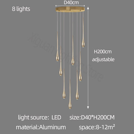 ChandelierDecor - Circular Cone Circular Cone - Staircase Chandelier: Unique Ambience
