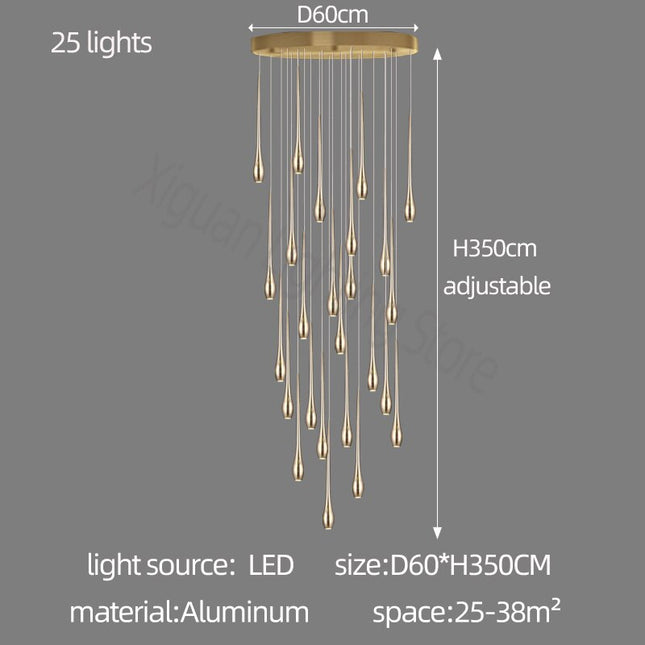 ChandelierDecor - Circular Cone Circular Cone - Staircase Chandelier: Unique Ambience