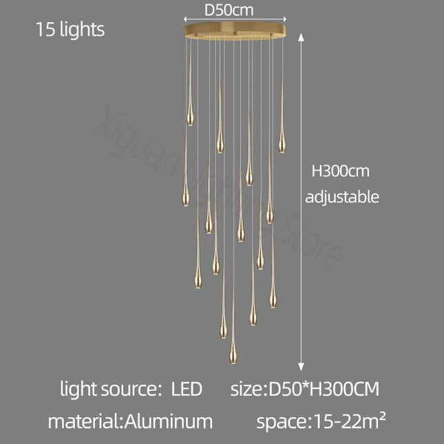 ChandelierDecor - Circular Cone Circular Cone - Staircase Chandelier: Unique Ambience