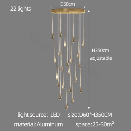 ChandelierDecor - Circular Cone Circular Cone - Staircase Chandelier: Unique Ambience