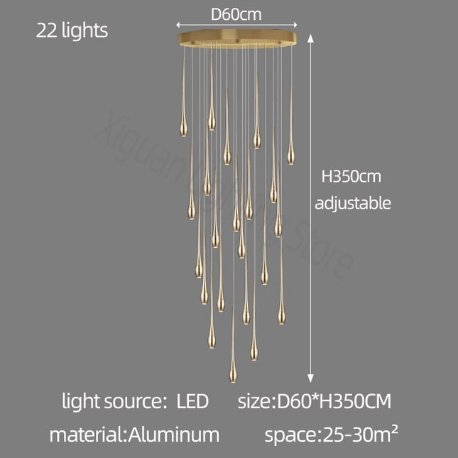 ChandelierDecor - Circular Cone Circular Cone - Staircase Chandelier: Unique Ambience
