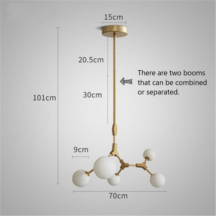 ChandelierDecor - Circular Glass Ball Molecule Chandelier Lighting
