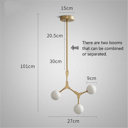 ChandelierDecor - Circular Glass Ball Molecule Chandelier Lighting
