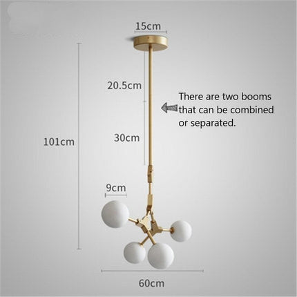 ChandelierDecor - Circular Glass Ball Molecule Chandelier Lighting