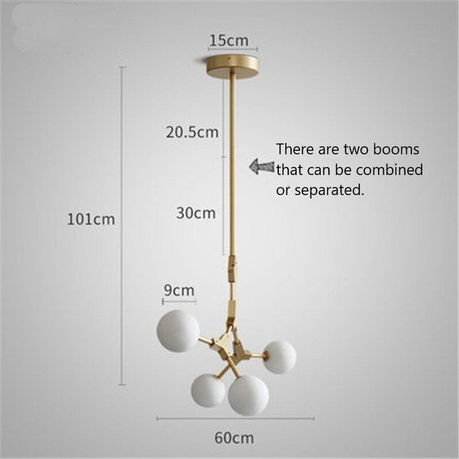 ChandelierDecor - Circular Glass Ball Molecule Chandelier Lighting