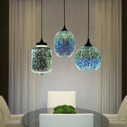 ChandelierDecor - Colorful Fireworks Starry Sky Hanging Glass Chandelier
