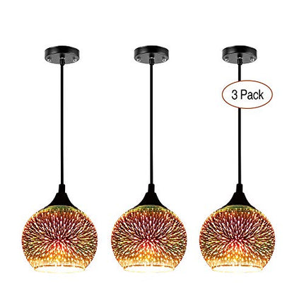 ChandelierDecor - Colorful Fireworks Starry Sky Hanging Glass Chandelier