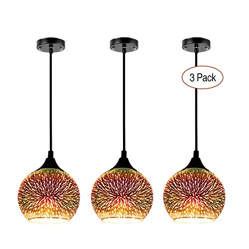 ChandelierDecor - Colorful Fireworks Starry Sky Hanging Glass Chandelier