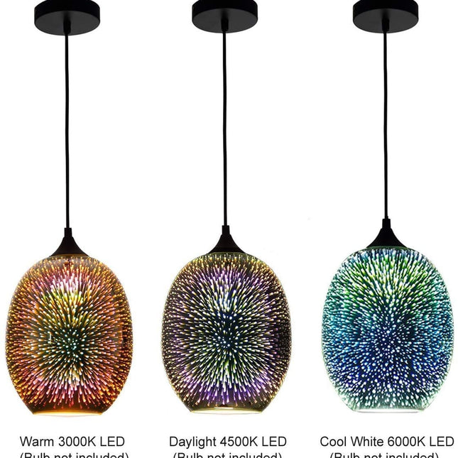 ChandelierDecor - Colorful Fireworks Starry Sky Hanging Glass Chandelier