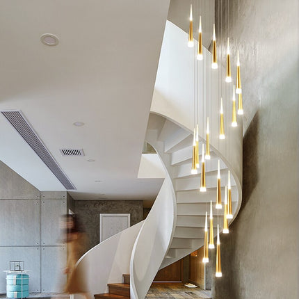 ChandelierDecor - Cone Tubes Staircase Chandelier