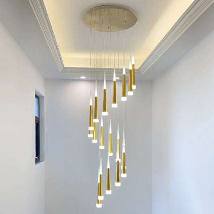 ChandelierDecor - Cone Tubes Staircase Chandelier