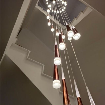 ChandelierDecor - Cone Tubes Staircase Chandelier
