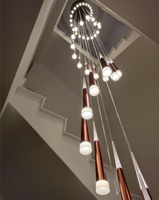 ChandelierDecor - Cone Tubes Staircase Chandelier