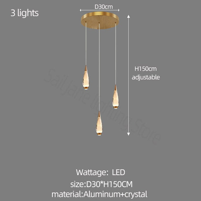 ChandelierDecor - Cones Staircase Chandelier: Exquisite Lighting Solution