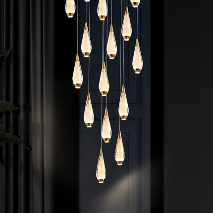 ChandelierDecor - Cones Staircase Chandelier: Exquisite Lighting Solution