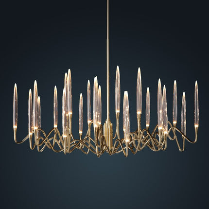 ChandelierDecor - Copper Candles Chandelier: Elegant Lighting Solution