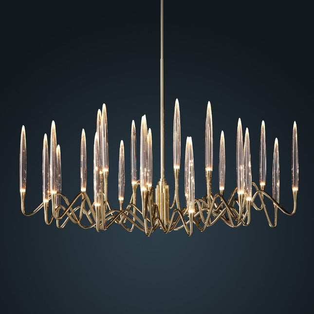 ChandelierDecor - Copper Candles Chandelier: Elegant Lighting Solution
