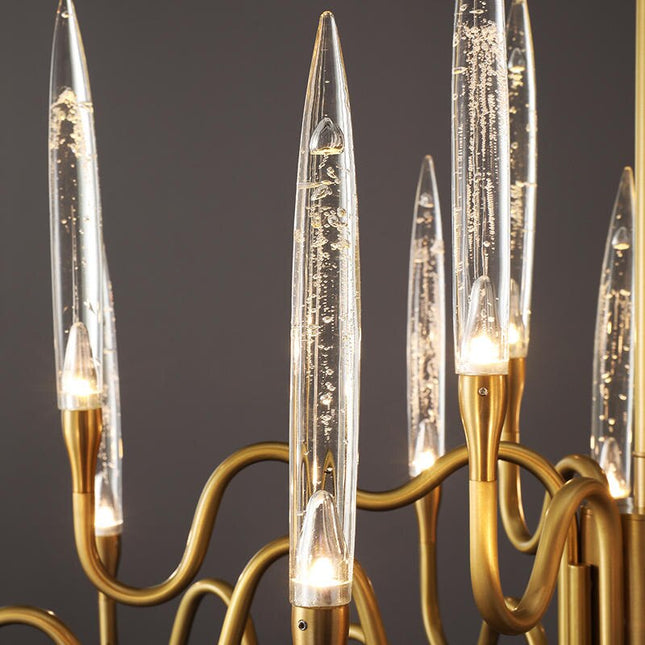 ChandelierDecor - Copper Candles Chandelier: Elegant Lighting Solution