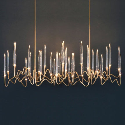 ChandelierDecor - Copper Candles Chandelier: Elegant Lighting Solution