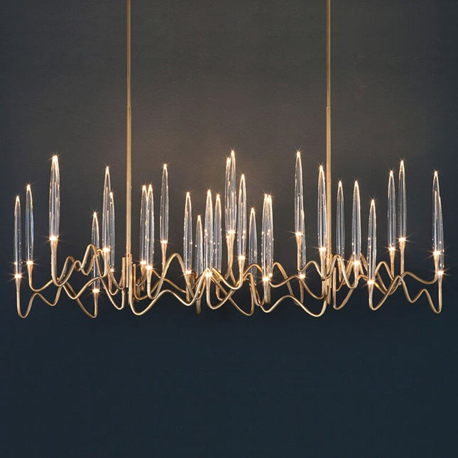 ChandelierDecor - Copper Candles Chandelier: Elegant Lighting Solution