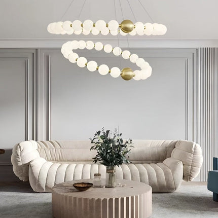 ChandelierDecor - Copper Molecular Balls Chandelier for Living Room