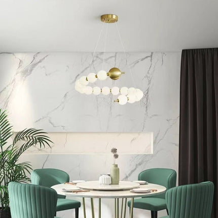 ChandelierDecor - Copper Molecular Balls Chandelier for Living Room