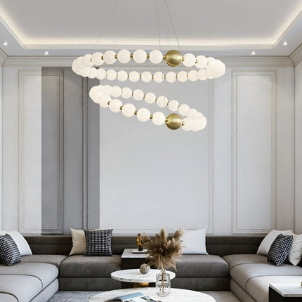 ChandelierDecor - Copper Molecular Balls Chandelier for Living Room