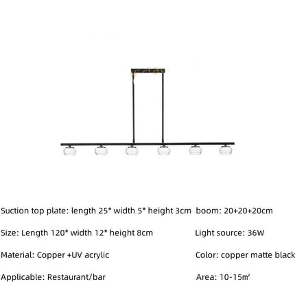 ChandelierDecor - Copper Strip Creative Bar Hanging light