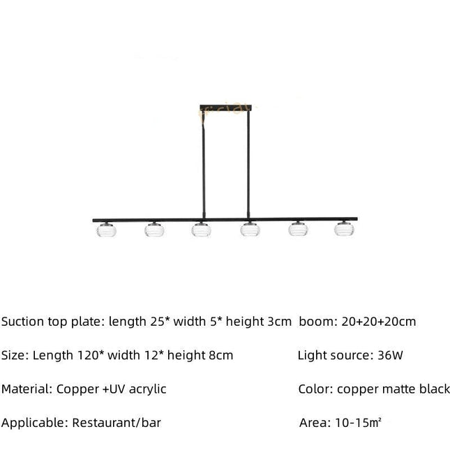 ChandelierDecor - Copper Strip Creative Bar Hanging light