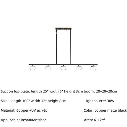ChandelierDecor - Copper Strip Creative Bar Hanging light