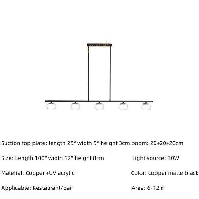 ChandelierDecor - Copper Strip Creative Bar Hanging light
