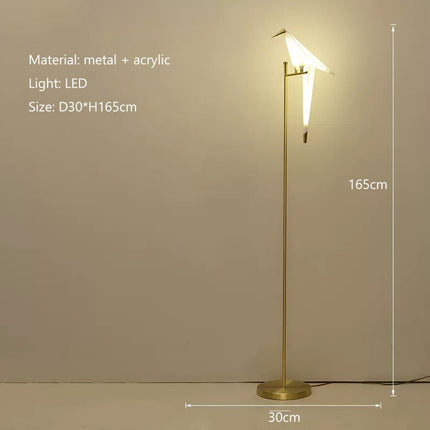 ChandelierDecor - Crane The Bird LED Floor Lamp: Illuminate in Style